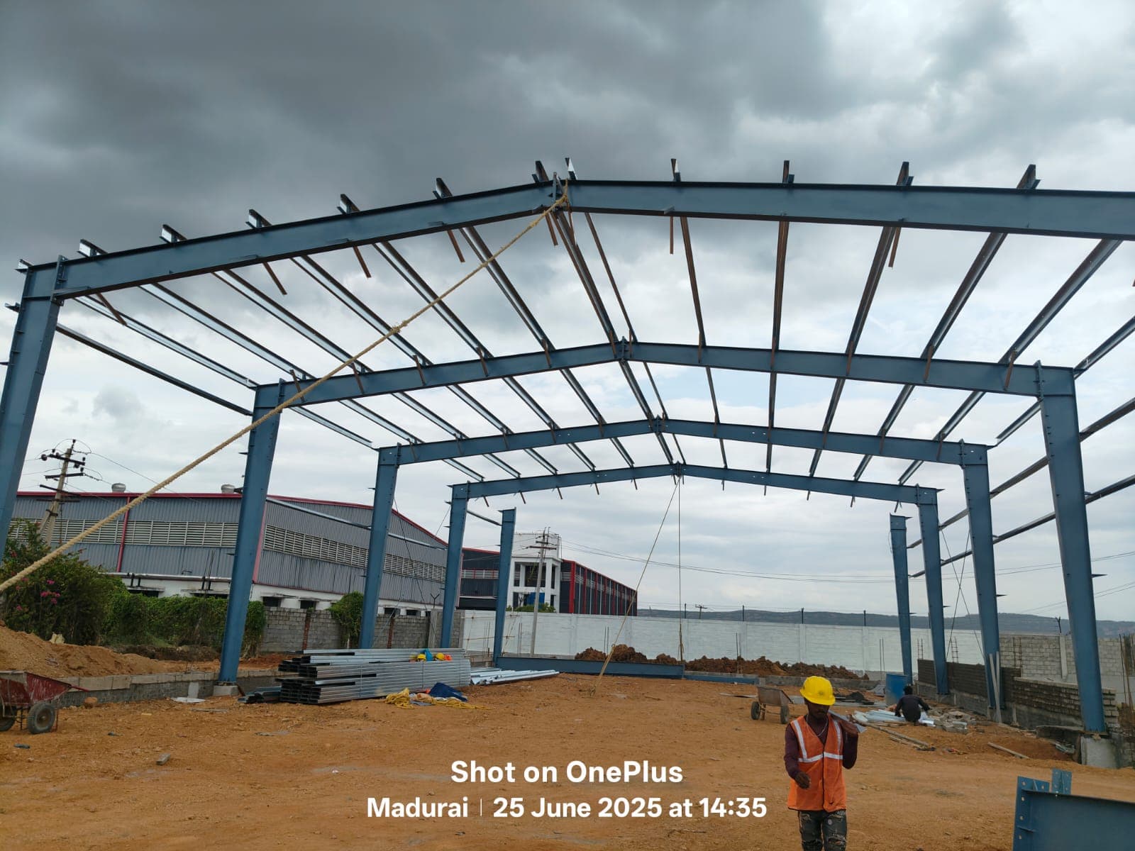 PEB Construction - Cladding work