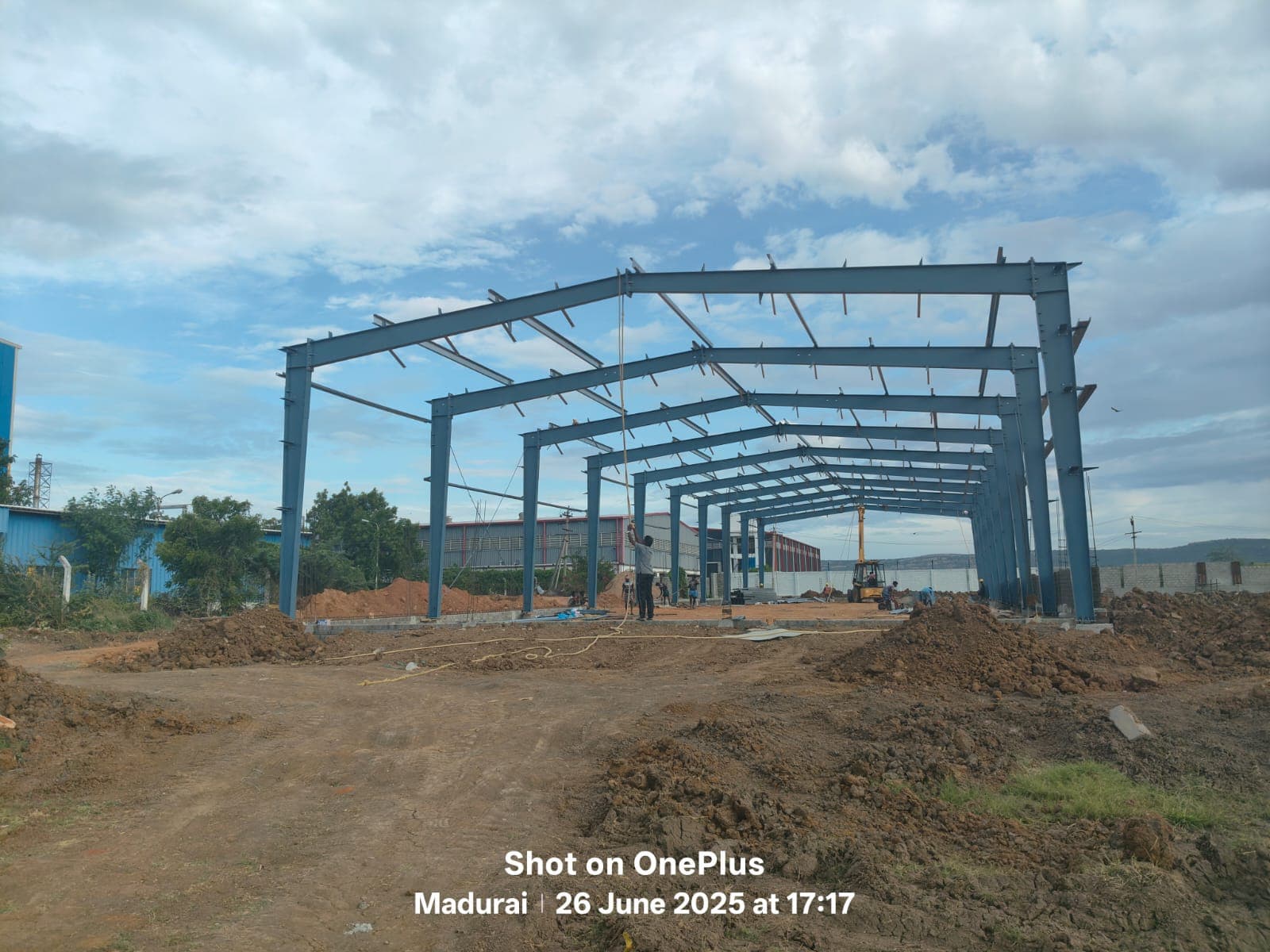PEB Construction - Interior frame